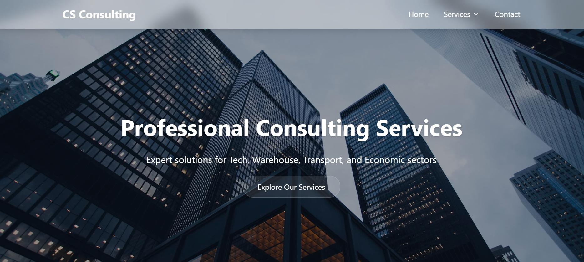 Consulting Firm Homepage