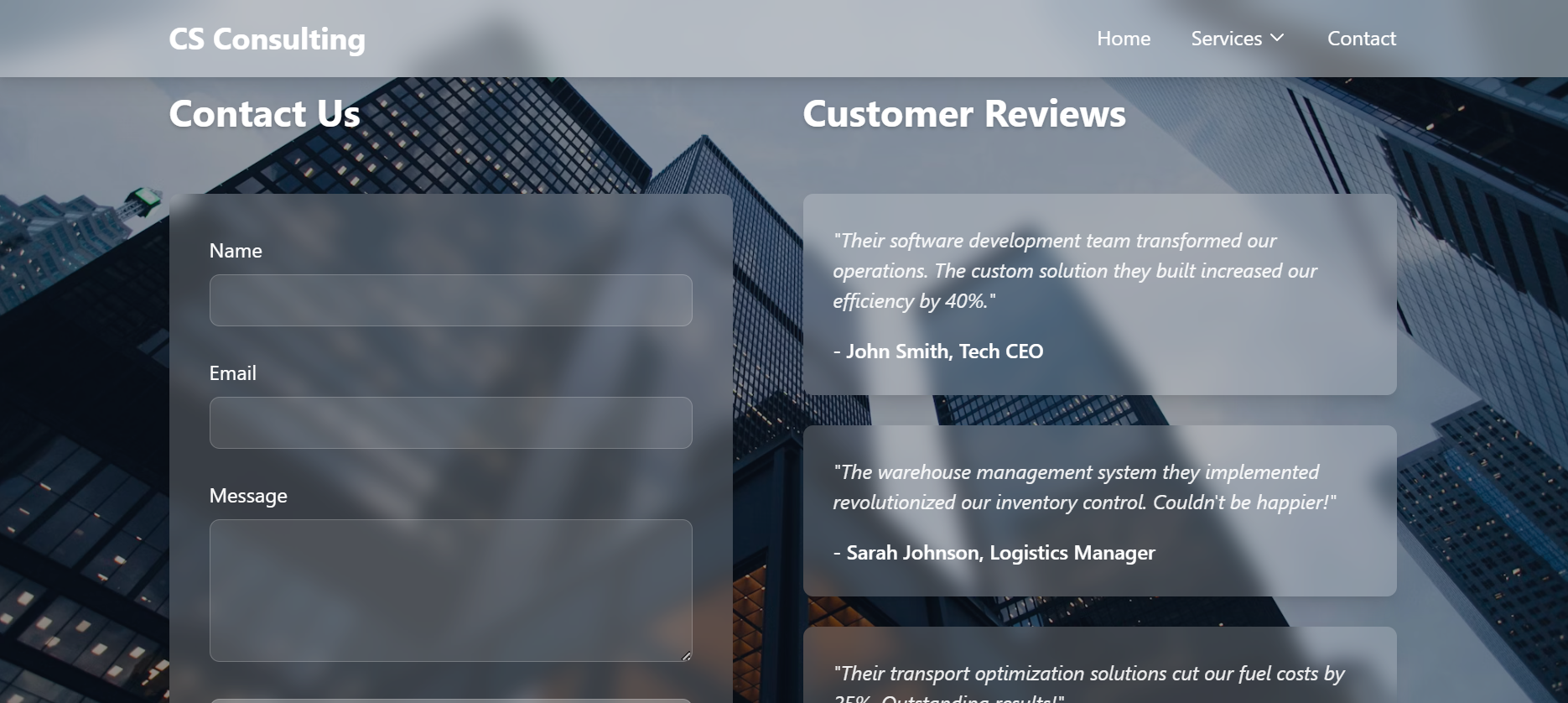 Consulting Firm Services