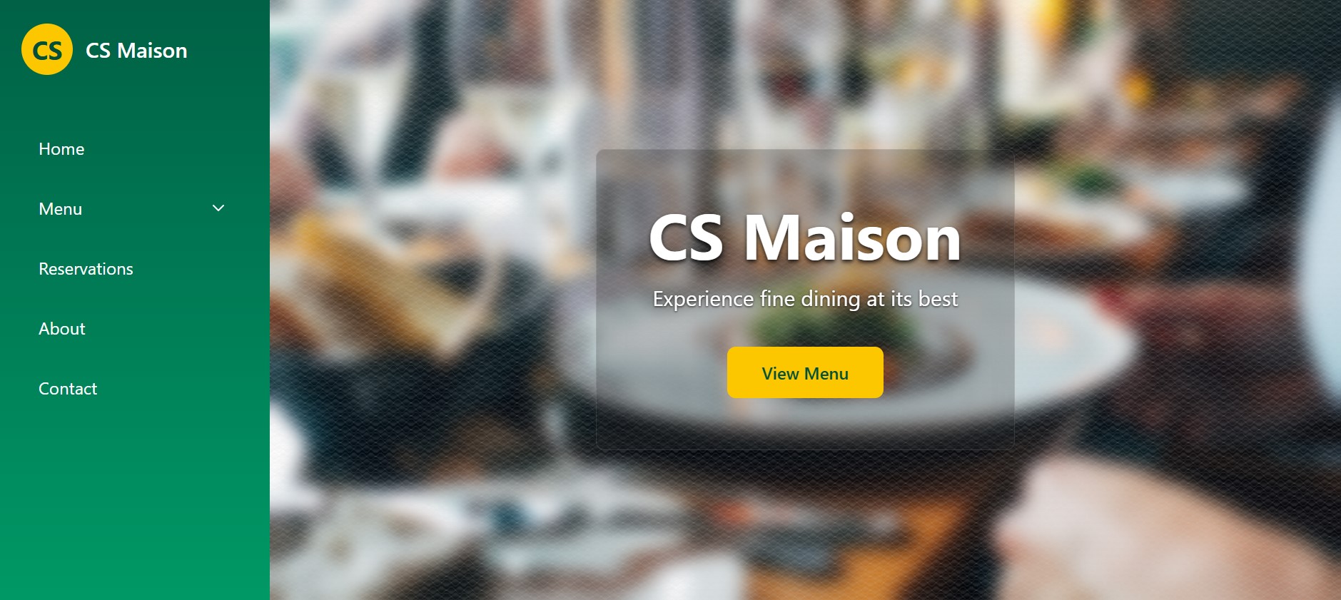 Restaurant Homepage